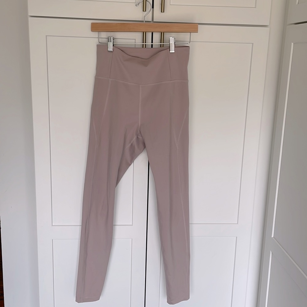 Girlfriend collective compressive leggings, M, quartz